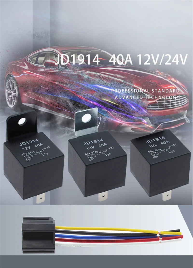 80A/60A 50A/30A 12V Waterproof Automotive Relay With Socket 5-Pin Relay Switch For Marine Automotive Fan Multi-purpose Relay Kit