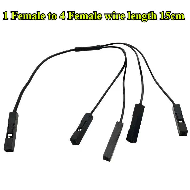 Dupont Terminal Wire 2.54mm 1 Male/Female to 2/3/4/5 Female/Male Jumper Splitter 2P/3P/4P/5P Pins Jumper Splitter Adapter Cable