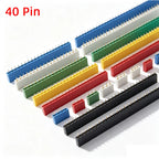 10PCS 1x40 Pin Female Header Strip 2.54mm Pitch Single Row Straight Socket for PCB  40p 40 Pin Connector
