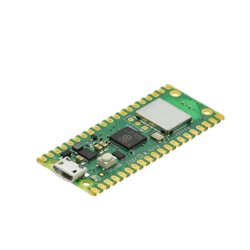 Raspberry Pi Pico or Pico W With Wireless WiFi Module Dual-Core ARM Cortex MO+RP2040 Microcontroller Development Board