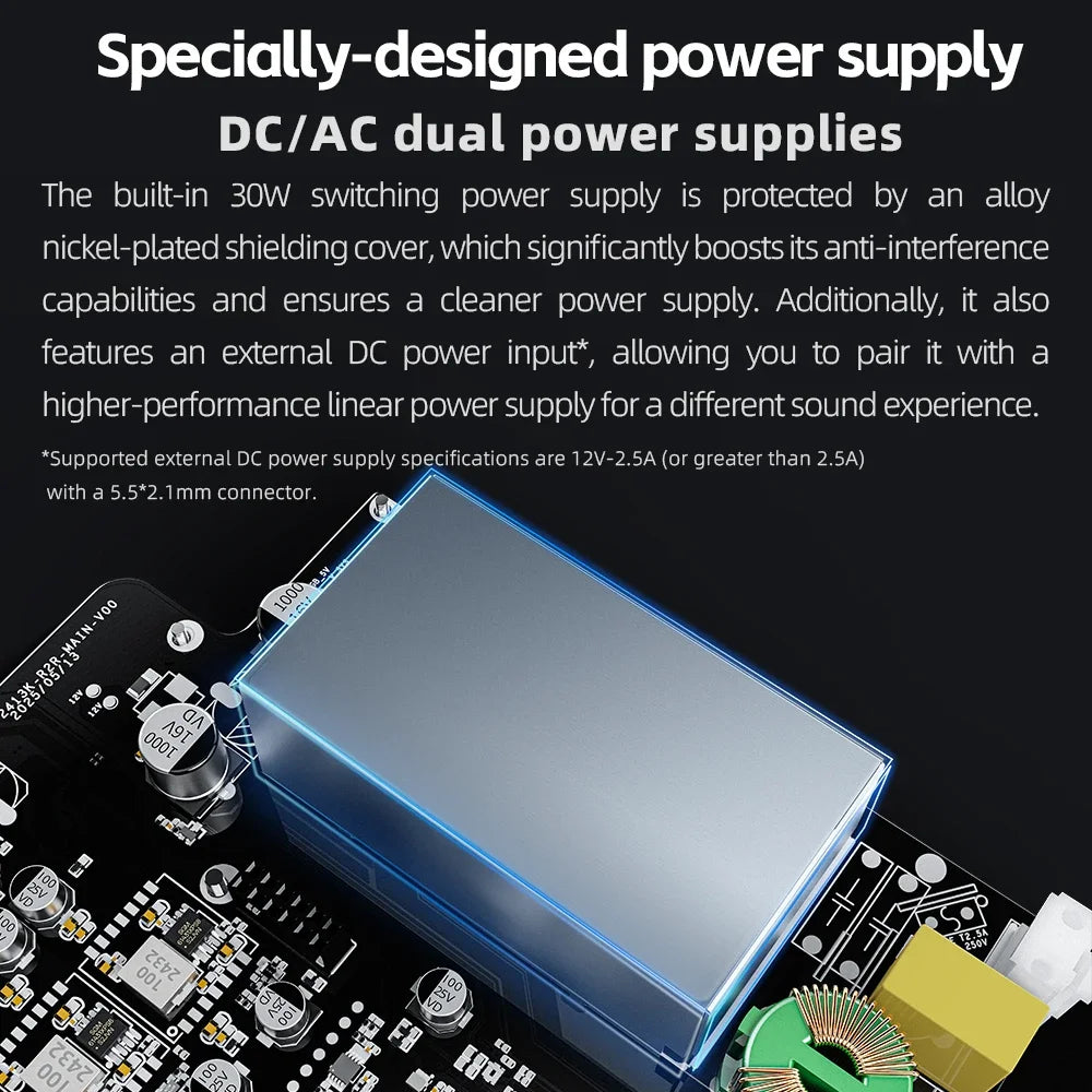 FiiO K13 R2R Desktop DAC Headphone AMP BT5.4 High-Fidelity 24Bit R2R DAC Powerful 2400mW Output LDAC Bluetooth Streamin Shanling