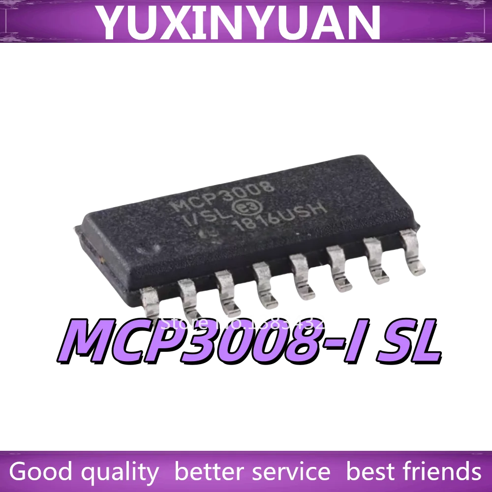 (1PCS)100% New MCP3008-I/SL MCP3008