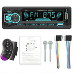 Hippcron Car Radio 1din Srereo MP3 Player Bluetooth FM Receiver With Remote Control AUX/USB/TF Support Phone Charging