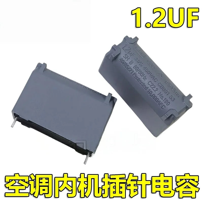 1/5/10/20PCS New original BM 2 stitching 1.2/1.5/2/2.5/3 uf / 5 uf / 450 v CBB61 air conditioning fan fan startup capacitor