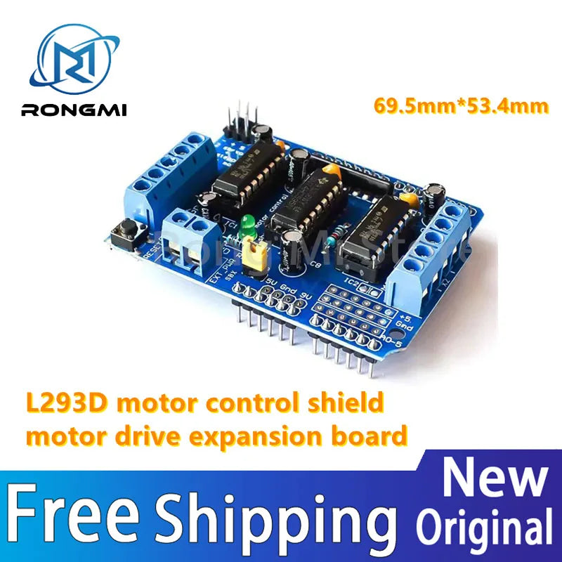 5-50PCS L293D motor control shield motor driver expansion board   5.0   7 Reviews   ౹   85 sold 100% Quality, In Stock