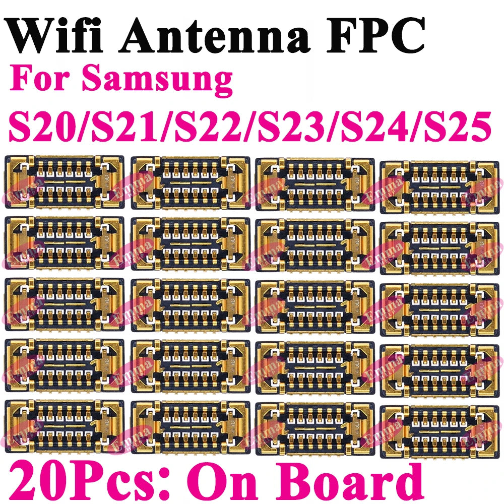 WiFi Antenna FPC Connector On Board Flex For Samsung S22 S21 Ultra S20 Plus S20U S22P S23 S24 S25 S22U S23U S24U S25U S901 G998