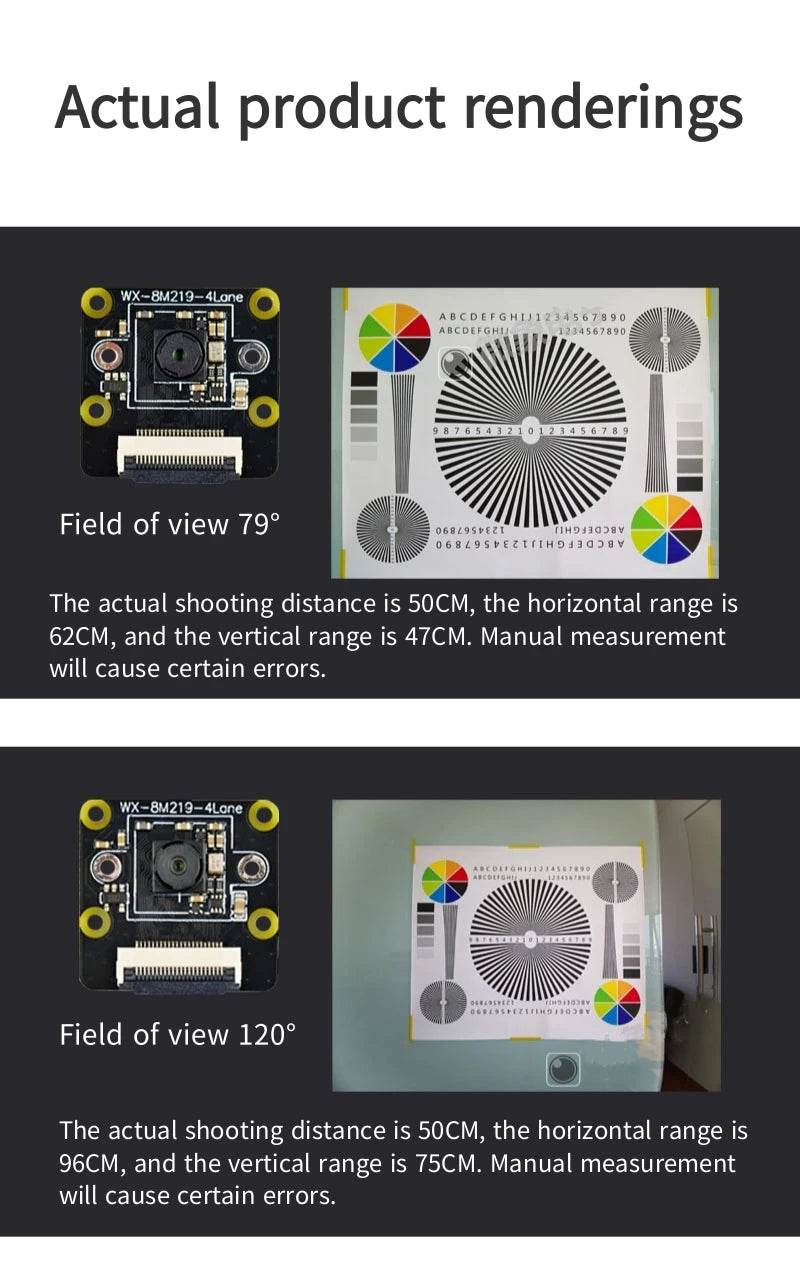 IMX219 Module Raspberry Pi 5 Camera 8 Million Pixels 120-Degree Wide Angle Without Distortion