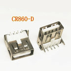 10/30/50PCS USB 2.0 4Pin A Type Female Socket Connector G54 2 Feet 90 Degree Data Transmission Charging