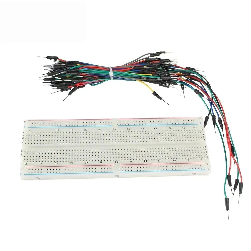 MB-102 Breadboard 400 830 Points Solderless PCB Bread Board Jumper Wire Cable Prototype Board DIY for Arduino Kit