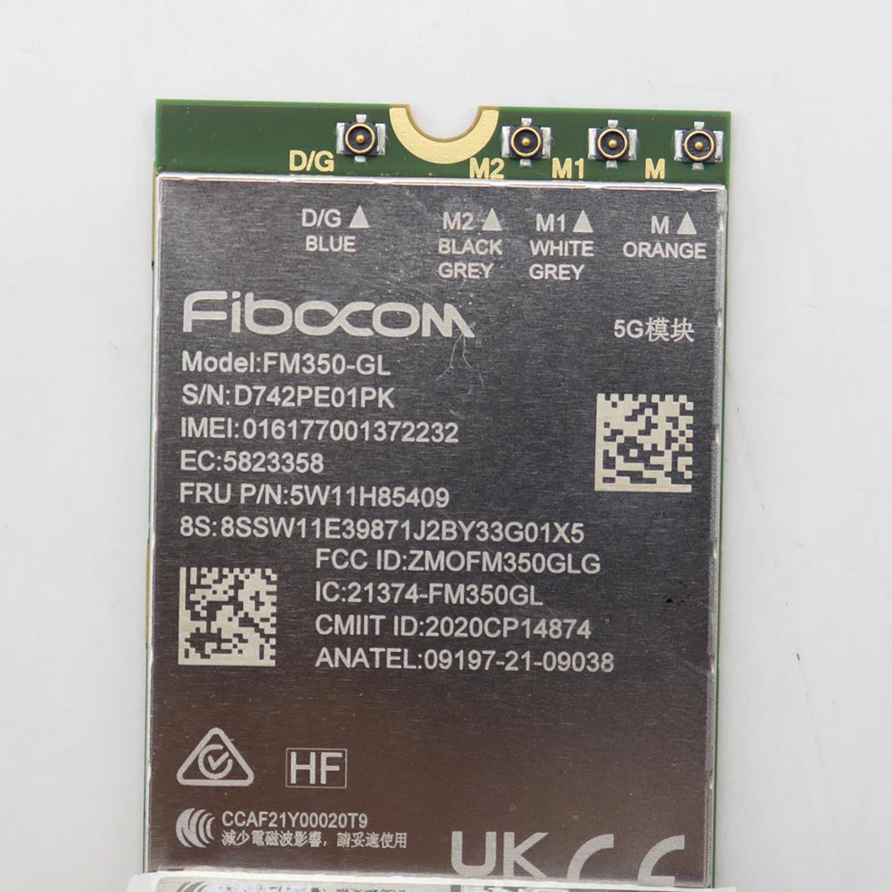 Fibocom FM350-GL 5G Solution Sub-6GHz M.2 Module 5W11H85409 Wireless WWAN Card For Thinkpad X1 Carbon 11th Gen Laptop