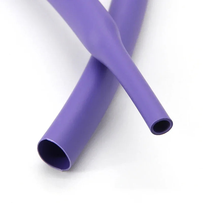 1/3/5M Purple 2:1 Heat Shrink Tube Dia. 1.5mm ~ 50mm Thermoretractile Wire Repair DIY Shrinkable Case Cover Cable Shrink Wrap