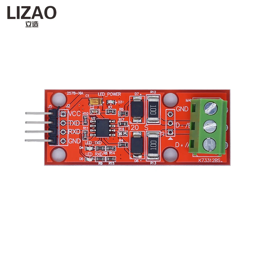 MAX3485 TTL to RS485 Converter Module, UART Serial Port Level Transceiver with Overvoltage Protection