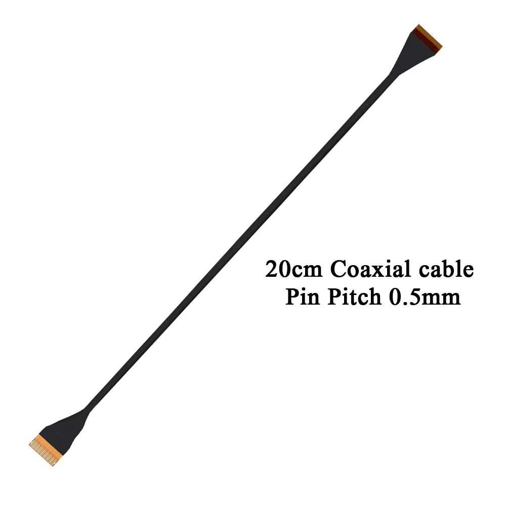FPC Ribbon Flexible Flat Cable Coaxial Cable 24 Pin Pitch 0.5MM Wire Length 6/10/20/25CM For MateCam X7/X9