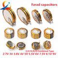 2PCS 2.7V 3V 3.8V 4.0V  5.5V 0.022F 0.047F 0.1F 0.22F 0.33F 0.47F 1.0F 4.0F  Farad capacitors Supercapacitors C/V/H/R Type New