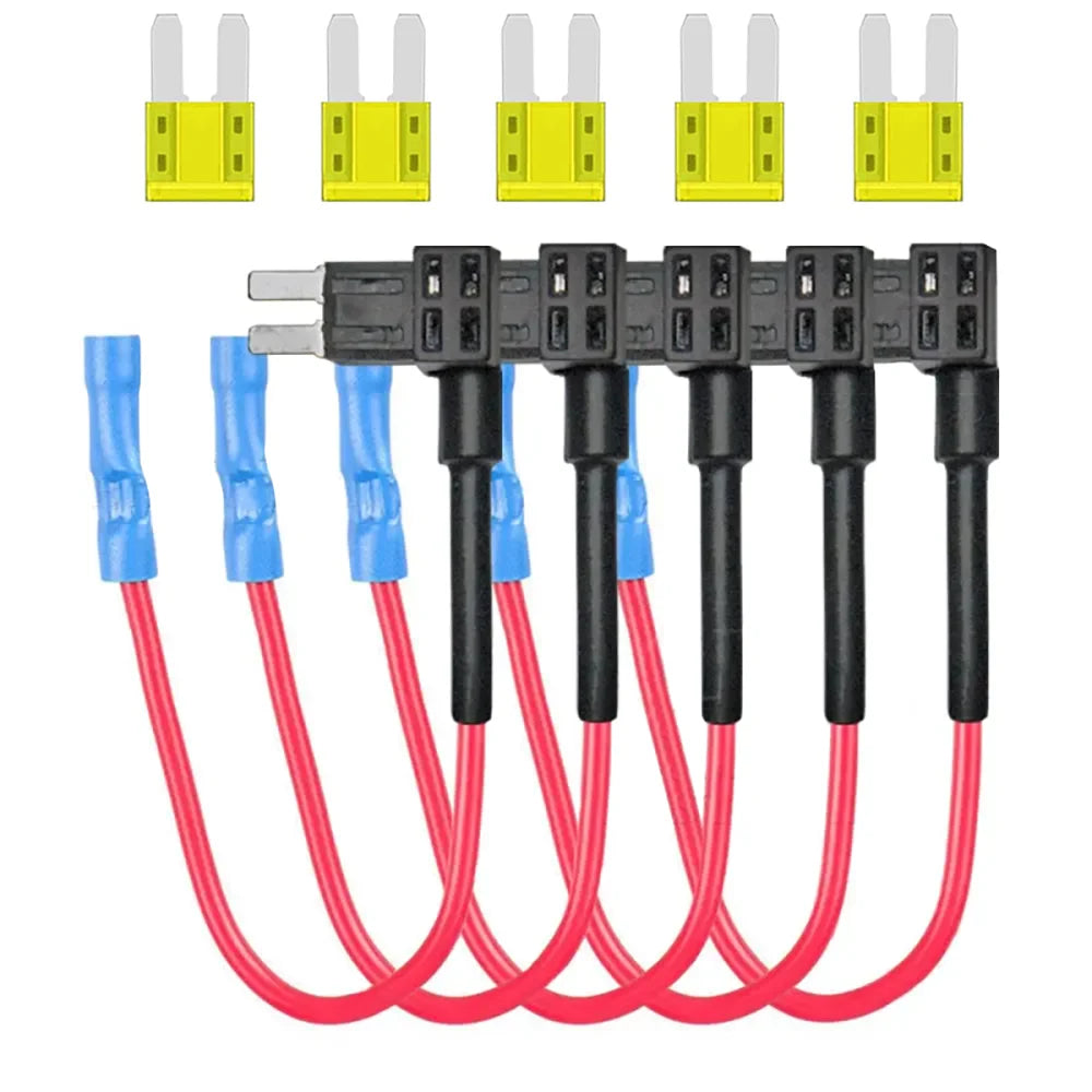 Micro2 Add a Circuit Fuse Tap 12V APT Micro II Automotive Holder Adapter Fuses Taps Connector ATR 12V with 5Pcs 20A Blade Fuse