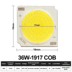10pcs COB LED 3W 5W 7W 10W 12W 15W 18W 30W 36W Neutral Cold Warm White 13mm 20mm 28mm 1919 Chips Lamp SpotLight Downlight DIY