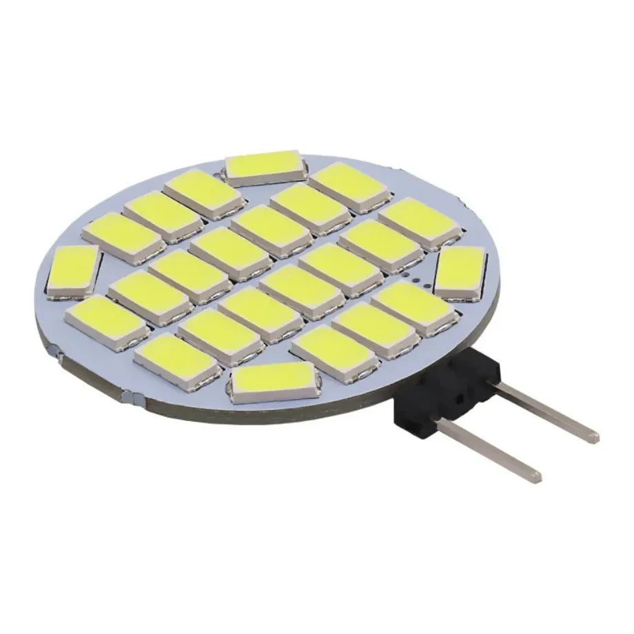 YzzKoo 12V 24V AC G4 LED Lamps 3W RV Lighting Replaces 25W Halogen Bulb 350LM 24LEDs 5730 SMD No Flicker Range Hood Boat Light