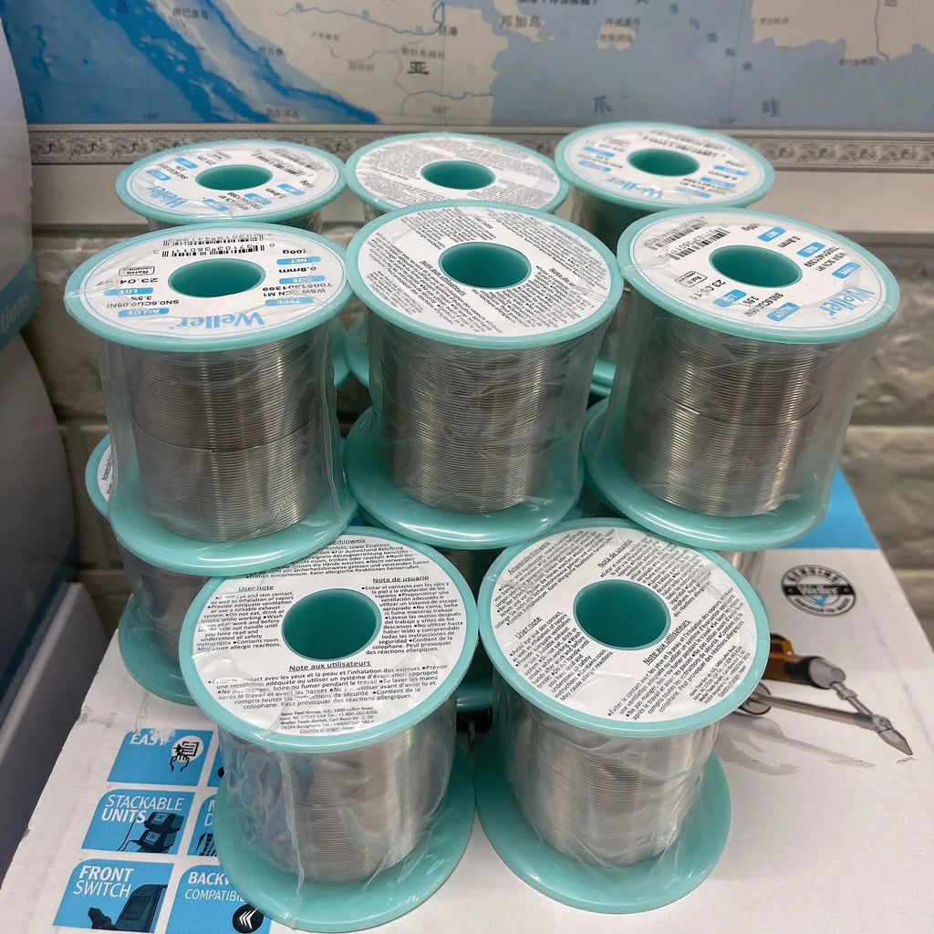 German Imported WELLER Solder Wire Silver Contain Solder Wire Sn96.5Ag3Cu0.5 Containing 3.5% soldering flux  Audio Solder Wire