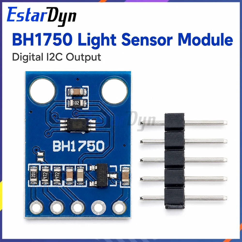 Estardyn BH1750 BH1750FVI GY-302 Digital Ambient Light Sensor Module I2C 3V-5V for DIY Electronics