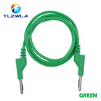 1PCS Dual 4MM Stackable Banana Plug Multimeter Test Leads 1M Cable 1000V/15A Pure Copper Test plug Connector