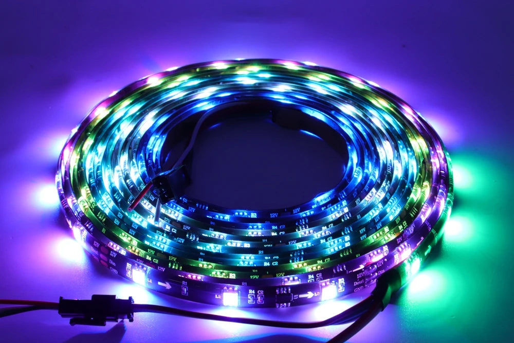 DC5V WS2812B WS2813 Individually Addressable RGBIC Led Strip DC12V WS2811 WS2815 5050 30/60/144Pixels/Leds/m Smart LED Light