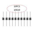 10PCS 10A10 Rectifier Diode 10A 1000V Schottky Axial Switching Doorbell Diodes 10 Amp 1000 Volt Dioden R-6 Package