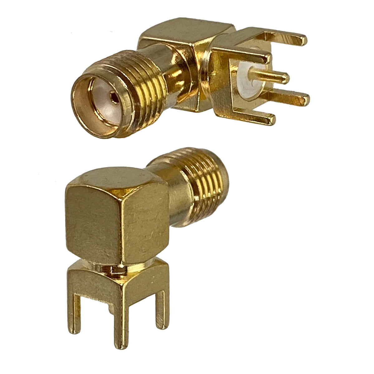1pcs Connector SMA RP SMA  Male Plug & Female Jack Solder PCB & PCB edge Clip Mount Wire RF Coaxial Converter Brass FJP-810