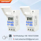 THC15A Digital Timer Switch Programmable Time Switch 30A DIN Rail Weekly Timer Relay 12V 24V 110V 220V LCD Controller