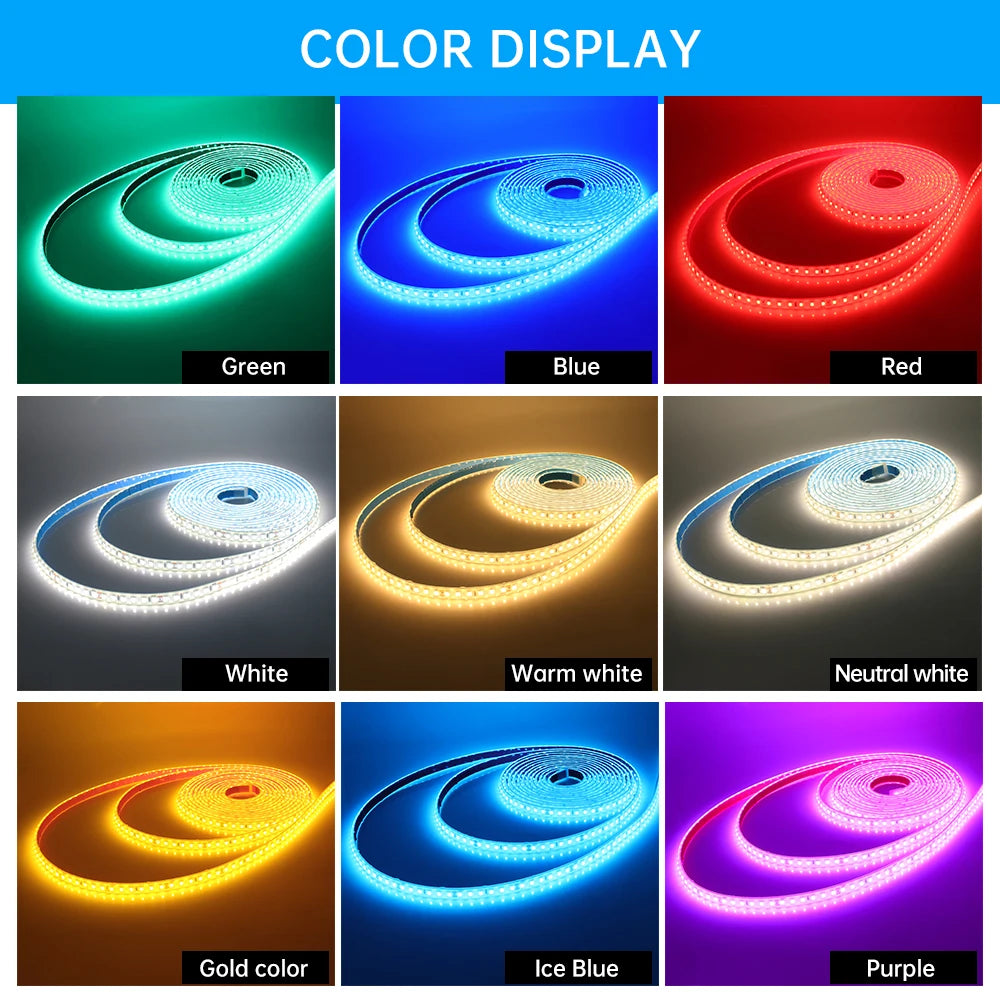 24V IP68 Waterproof LED Strip 120Leds White/Pink/Yellow/Red/Ice Blue/Green Swimming Pool Home Decor Flexible Ribbon Rope Light