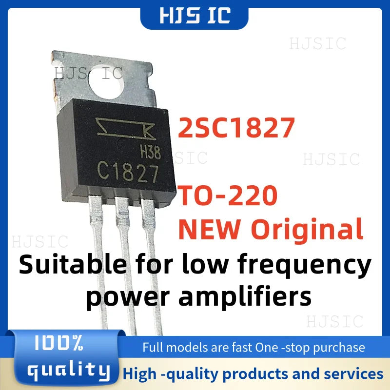 5-10-20PCS Brand NEW Original 2SC1827 C1827 TO-220 NPN type transistor for low frequency power amplifiers electronics transistor