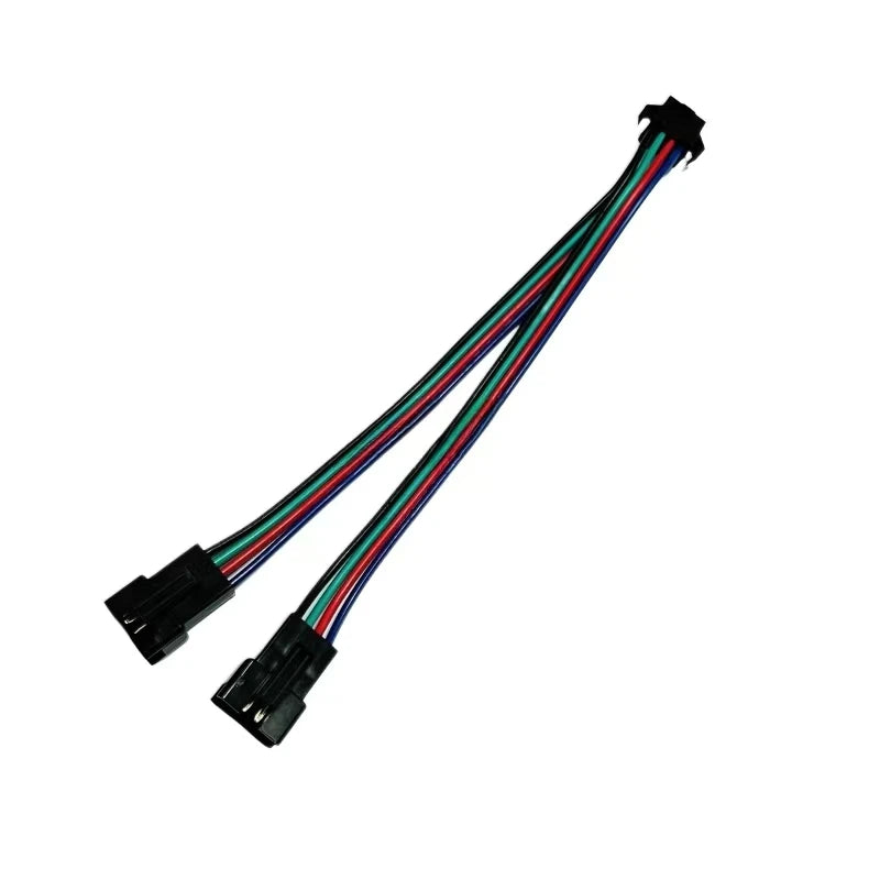 1-50PCS 2/3/4Pin SM 2-6P Splitter Connector 1 to 2 LED Connector JST Male Female Connector Wire Cable For WS2812 LED Strip Light