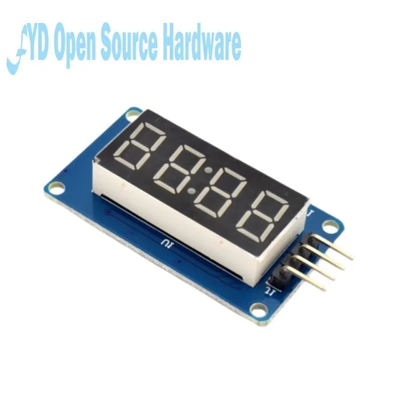 TM1637 4 Bits Digital LED Display Module For Arduino 7 Segment 0.36Inch Clock RED Anode Tube Four Serial Driver Board Pack