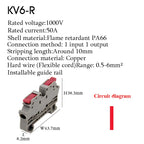 KV2.5 Direct Insertion Quick Terminal Block Rail Type Wire Connector Instead Of UK/ST/PT/SAK Docking For Parallel Connection
