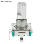 【Yb1】【Av1】【HMA73】1Pc 2026 New EC11 Thin Rotary Encoder with Switch 30 Positioning 15 Pulse 15mm Half-axis
