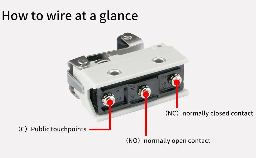 10Pcs Horizontal Limit Switch Long Hinge Roller Lever Momentary SPDT 1NO 1NC 380V 10A Industrial Travel Position Switch IP54