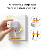 1/2/3/4pcs EU/US Plug LED Night Light Plug in Dusk To Dawn Sensor Auto on Off Rotatable Soft Light for Kids Room Kitchen Hallway