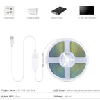 5V USB Tuya WiFi Tuya Zigbee 3.0 Warm White COB LED Strip Light Flexible Dimmable 8mm Width 320leds/m 4mm Width 480leds/m RA90