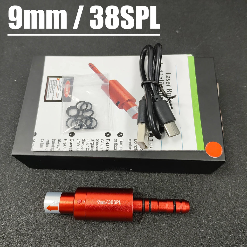 Tactical Dual-purpose Magnetic Suction 22LR 9mm 7.62x39 12GA Laser Training Bullet Red Dot Bore Sight Laser Dry Fire Snap Caps