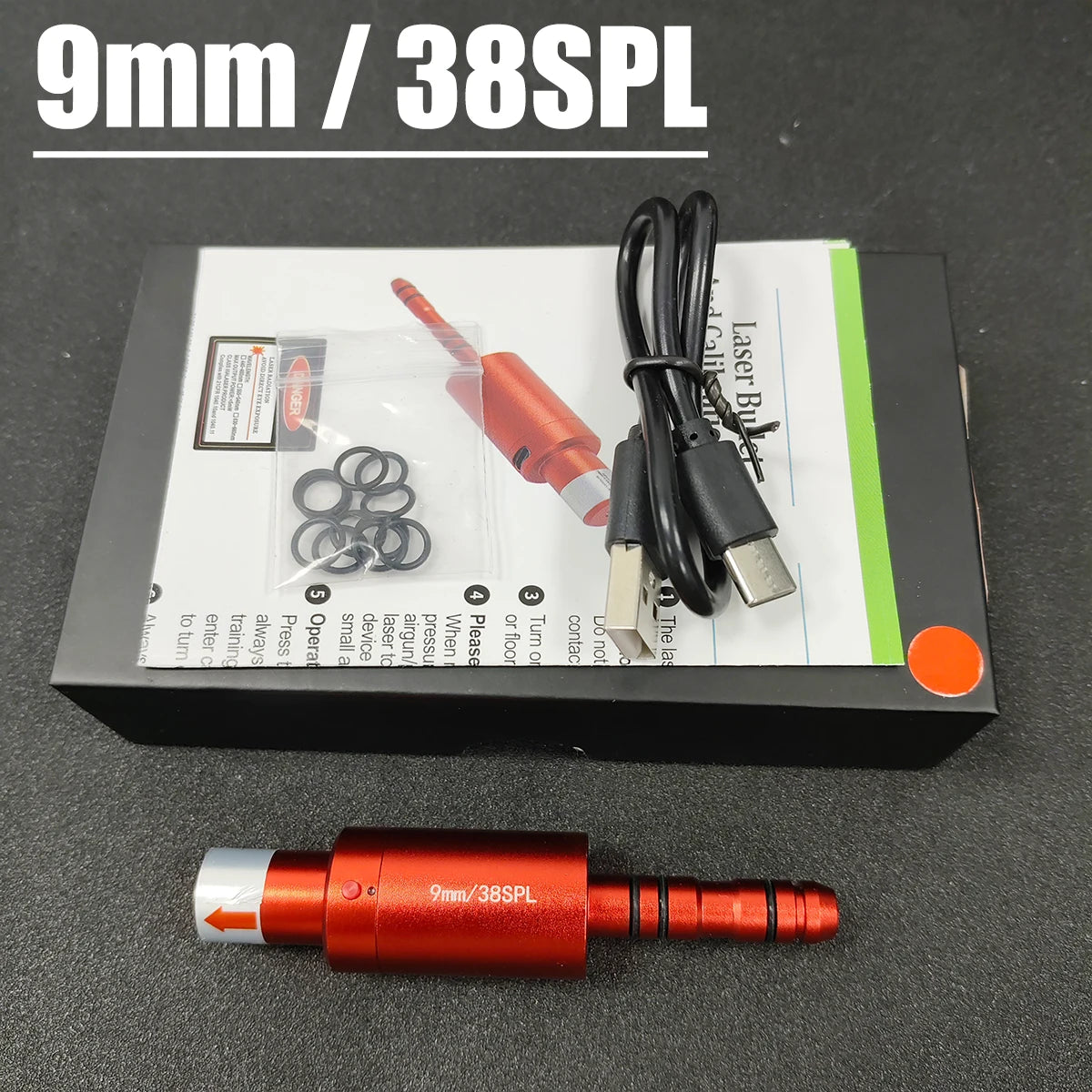 Tactical Dual-purpose Magnetic Suction 22LR 9mm 7.62x39 12GA Laser Training Bullet Red Dot Bore Sight Laser Dry Fire Snap Caps