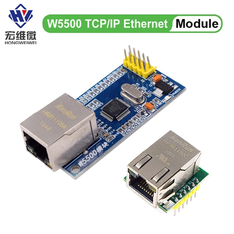 W5500 Chip New SPI to LAN/ Ethernet Converter TCP / IP 51 / STM32 microcontroller program over