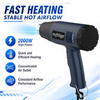 2000W Heat Gun Professional Hot Air Gun Adjustable Temperature 60-600 D 4 Nozzles for DIY Stripping Paint Shrinking PVC and Home