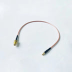 SMA Female to MMCX Male Right Angle 90 Degree Extension Coax Cable Extender for Antenna, Radios