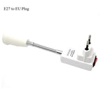 2PCS Flexible Tube E27 to EU UK US Plug Lamp Holder Converter Australia Rotary LED Light Base Bulb Socket With Switch