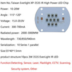 High Power LED 3535 Chip 730nm 850nm 940nm IR LED Infrared 10W 20W 30W 50W 850 nm 940 nm Emitter Light Lamp LED Diode