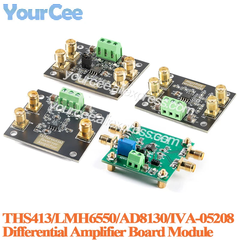 LMH6550 Fully Differential Amplifier Module AD8130 IVA-05208 THS4131 Operational Amplifier Single Ended Conversion Different