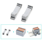 Wire Electrical Connectors Wire Push-in Terminal Block multiple in multiple out Connector Mount On Din Rail with fixing Hole