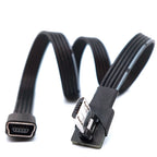 0.1M0.2M0.5M1M mini USB female to micro revolving connector, dash cam adapter cable, T-shaped port to Android navigation extensi
