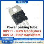 10PCS~20PCS NEW 100% quality BD911 BD912 TO-220 15A 100V Darington Transistor BD911-NPN BD912-PNP Power pairing tube electronics
