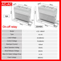 LCTC Solid State Relay DIN Rail Slim SSR 10/15/25/40A 0-10V 0-5V 4-20mA Voltage Regulator Relay With Heat Sink DC-AC DC-DC AC-AC
