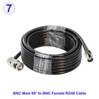 1Pcs RG58 BNC Male/Female to BNC Male/Female Connector 50 Ohm RG-58 RF Coax Coaxial Cable Wire Pigtail Jumper Extension Cord